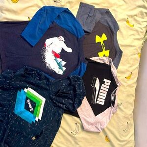 Long sleeve shirts (4 - various). Size 6